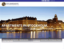 Tablet Screenshot of luxuryapartmentsstockholm.com